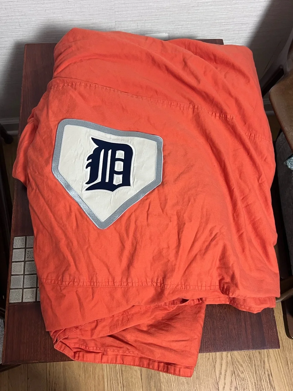 Pottery Barn Teen Detroit Tigers Full Duvet Cover Orange Cargo Pocket